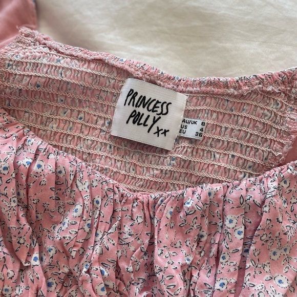 Princess Polly | Susanna Pink Floral Crop Top - Picture 3 of 10